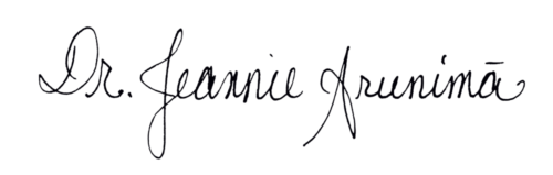 signature of dr. jeannie