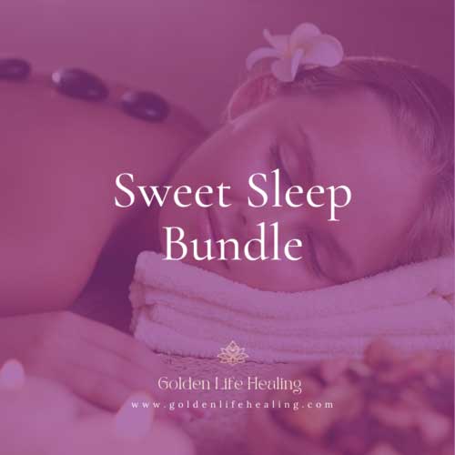 Sweet Sleep Bundle from Golden Life Audio Journeys helps you to deeply relax, let go, and soothe the mind to drift easefully into a peaceful and restorative slumber.